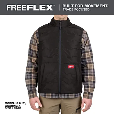 Milwaukee M350B-L, unclassified: Men's Large Black FREEFLEX Lightweight Insulated Vest